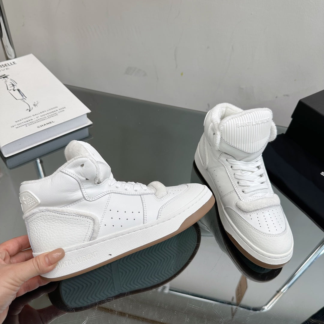 SL SL/80 MID-TOP SNEAKER WHITE CALFSKIN