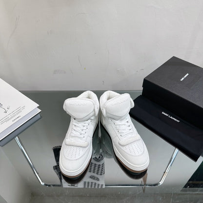 SL SL/80 MID-TOP SNEAKER WHITE CALFSKIN