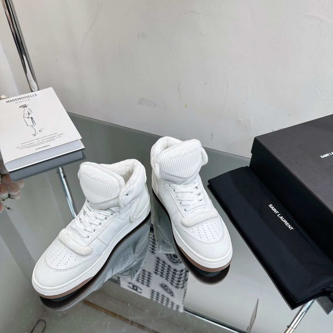 SL SL/80 MID-TOP SNEAKER WHITE CALFSKIN