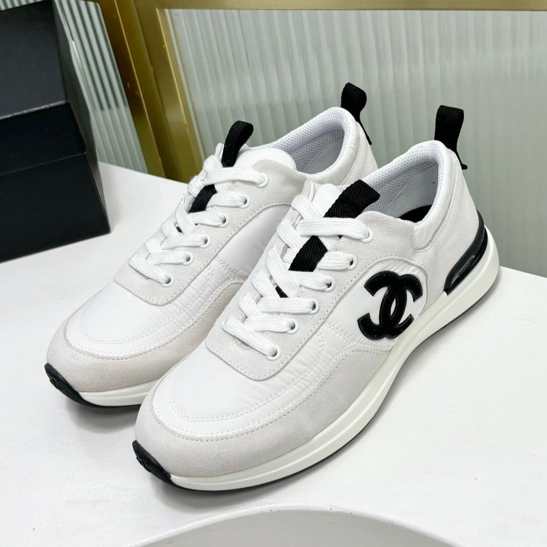 SNEAKER IN WHITE MIX GREY SUEDE