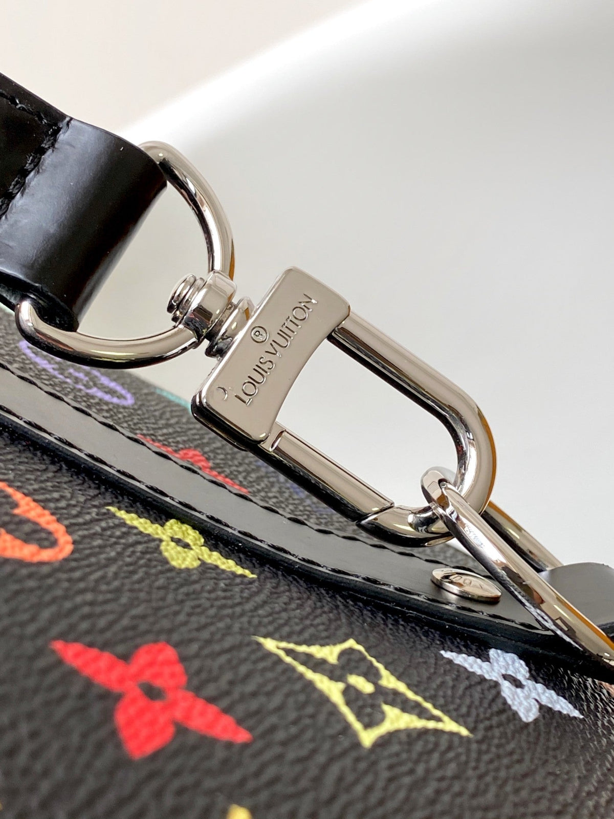 KEEPALL BANDOULIÈRE 50 BAG IN MULTICOLORED MONOGRAM COATED CANVAS