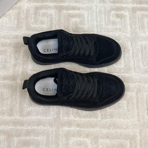 TRAINER SNEAKER IN BLACK SUEDE