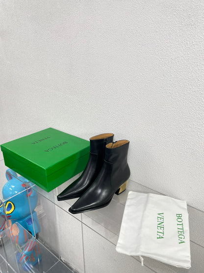 TEX ANKLE BOOT IN BLACK CALFSKIN