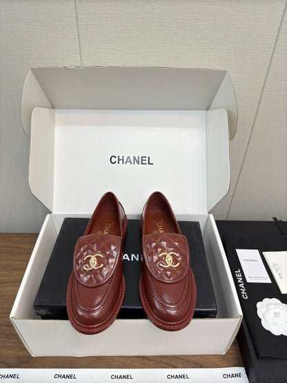 MOCCASIN 2.5 CM IN JAM RED PREMIUM LAMBSKIN