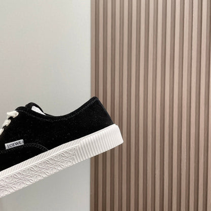 TERRA VULCA LACE-UP SNEAKER IN BLACK SUEDE