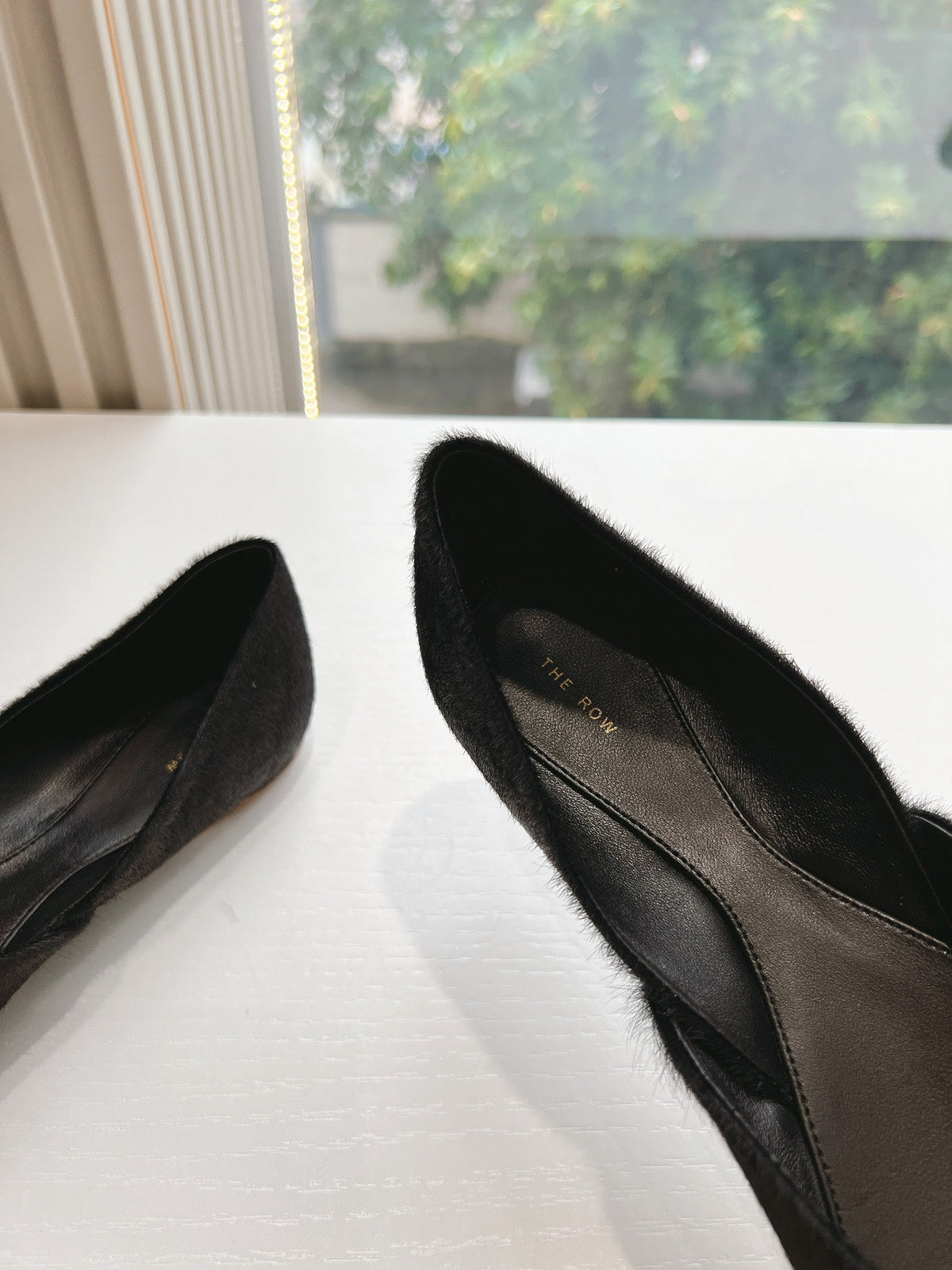SL GEMMA BALLET FLAT BLACK FUR