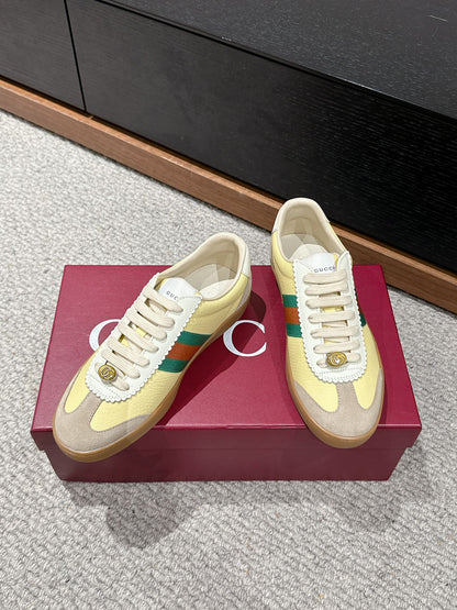 GG & ADIDAS SNEAKER KHAKI CALFSKIN