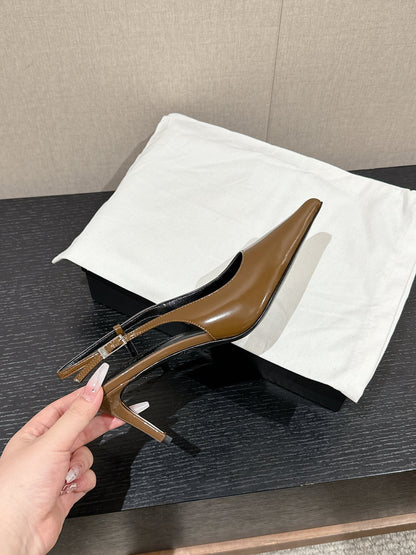 SL CHERISH SLINGBACK 75 CAMEL CALFSKIN