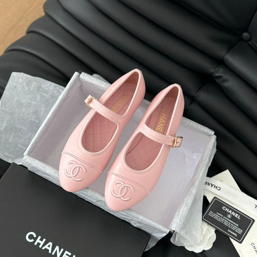 MARY JANE SHOES IN LIGHT PINK LAMBSKIN