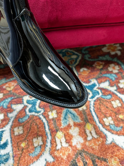 SL YVES NEW BOOTS BLACK POLISHED CALFSKIN