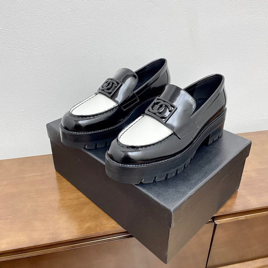 LOAFER BLACK MIX WHITE CALFSKIN