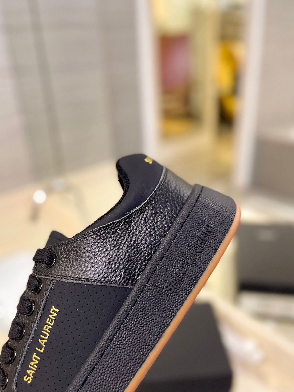 SL SL/61 SNEAKERS BLACK CALFSKIN