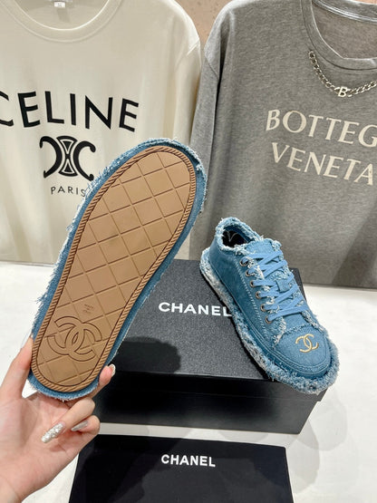 CC SNEAKER SKY BLUE DENIM FABRIC