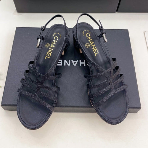 BLACK ROMAN 5 CM SANDALS
